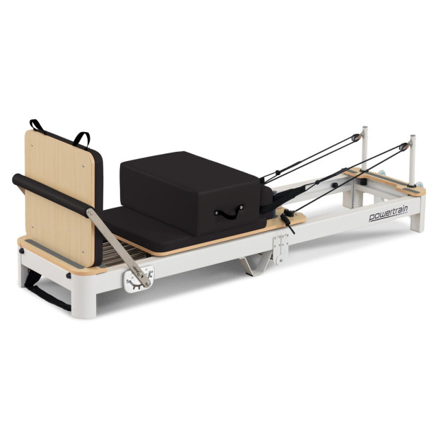 Powertrain Velora Pilates Reformer Machine Aluminium Foldable Multifunctional Home Gym Equipment Exercise Trainer Black Image 12