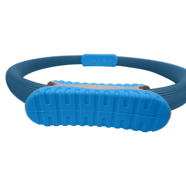 Powertrain Pilates Ring Band Yoga Home Workout Exercise Band - Blue Image 4