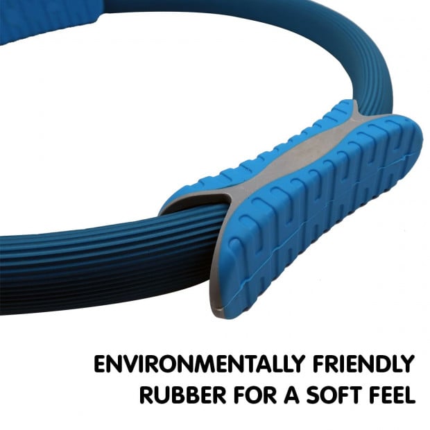 Powertrain Pilates Ring Band Yoga Home Workout Exercise Band - Blue Image 6