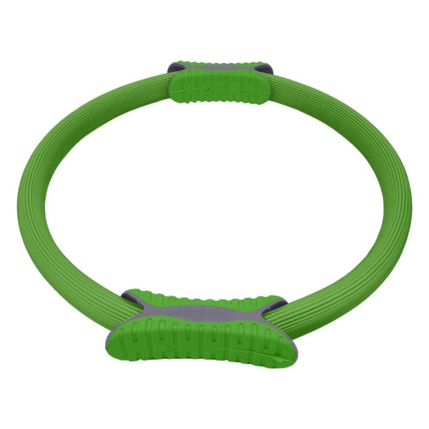 Powertrain Pilates Ring Band Yoga Home Workout Exercise Band - Green Image 3