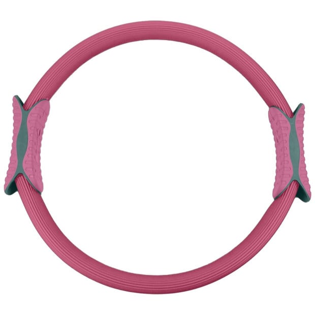 Powertrain Pilates Ring Band Yoga Home Workout Exercise Band - Pink Image 2