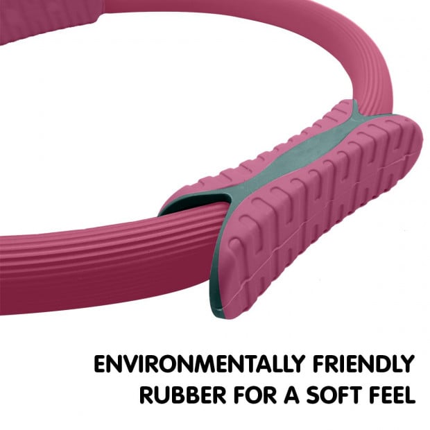 Powertrain Pilates Ring Band Yoga Home Workout Exercise Band - Pink Image 6