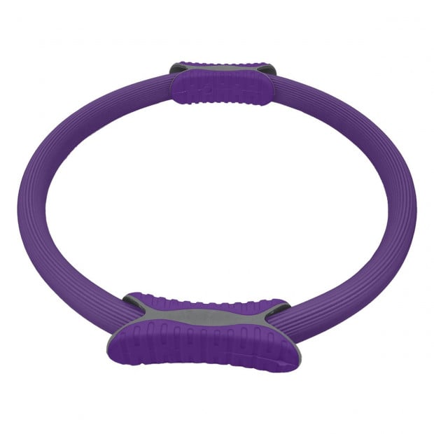 Powertrain Pilates Ring Band Yoga Home Workout Exercise Band - Purple Image 3