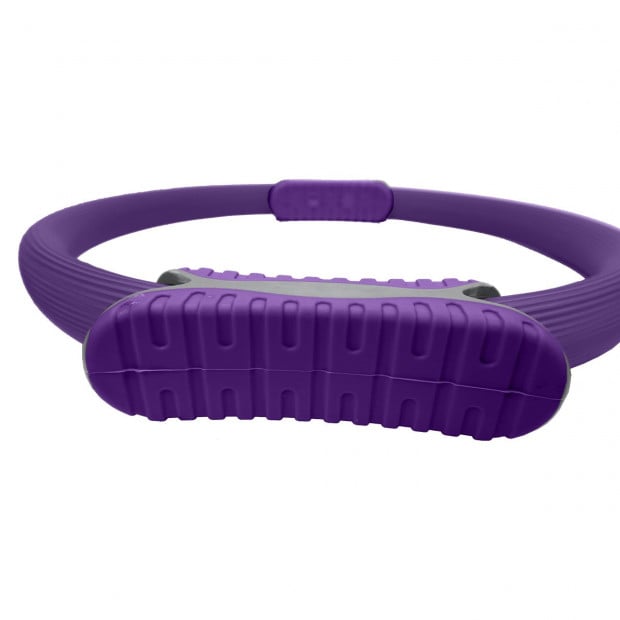 Powertrain Pilates Ring Band Yoga Home Workout Exercise Band - Purple Image 4