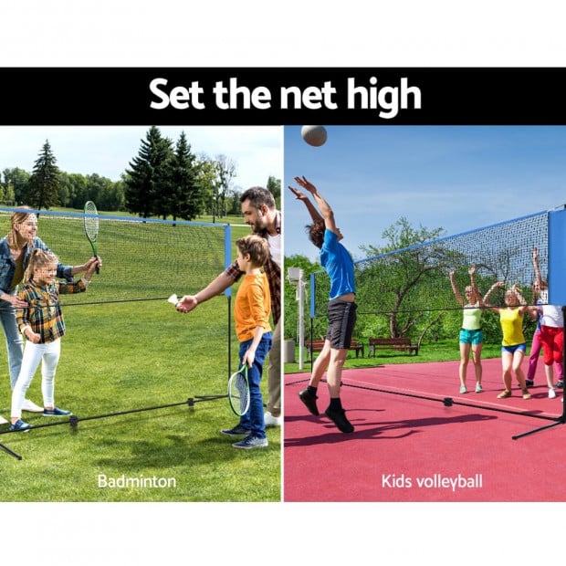 Portable Sports Net Stand Badminton Volleyball Tennis Soccer Image 4