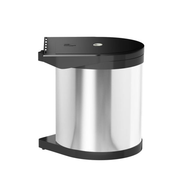 Kitchen Swing Out Pull Out Bin Stainless Steel Garbage Rubbish Can 12l Image 3