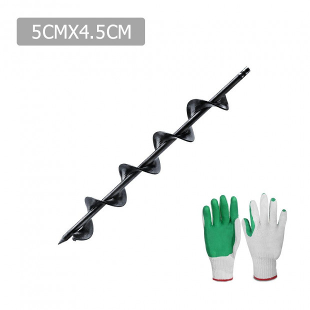 Garden Auger Power Earth Post Hole Digger Planter Drill Bit 50x450mm