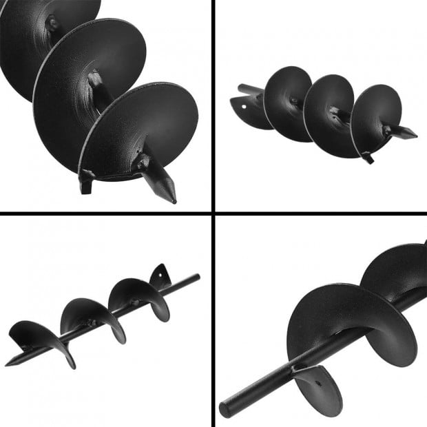 Power Garden Auger Small Earth Planter 75 X 300MM Black Image 3