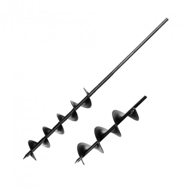 Power Garden Spiral Auger Hole Digger Earth Drill Bit Φ75x300 & 600mm