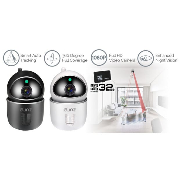 Wifi Ip Security Camera Smart Auto Tracking Hd Wireless Pan Tilt Cctv Image 2