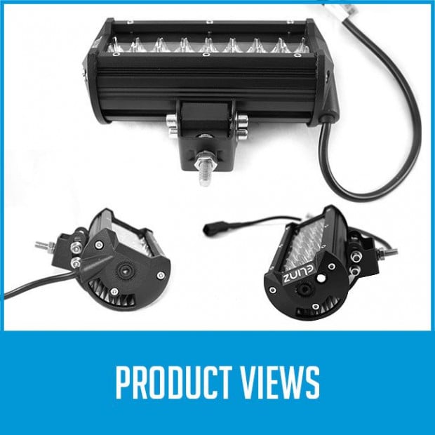 2x 7In Led Work Driving Light Bar Philips Spot Offroad 3 Rows Image 6