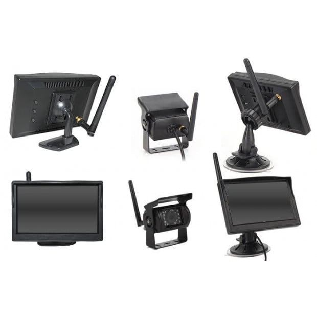5In Car Wireless Reversing Camera Monitor Rear View Kit Image 2