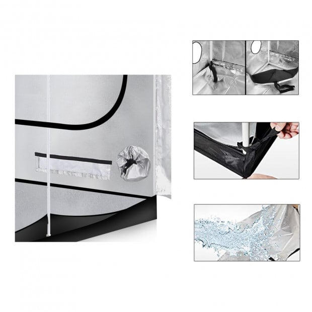 Hydroponics Plant Grow Tent With Aluminum Cloth In Size 75x75x130cm Image 5