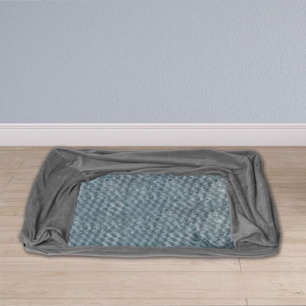 Pet Dog Bed Sofa Cover Soft Warm Plush Velvet M Image 7