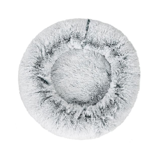 Pet Bed Cat Dog Donut Nest Calming Mat Soft Plush Kennel XL Image 2