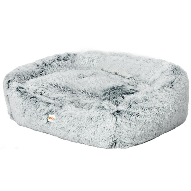 Dog Calming Bed Warm Soft Plush Comfy Sleeping Memory Foam Charcoal S