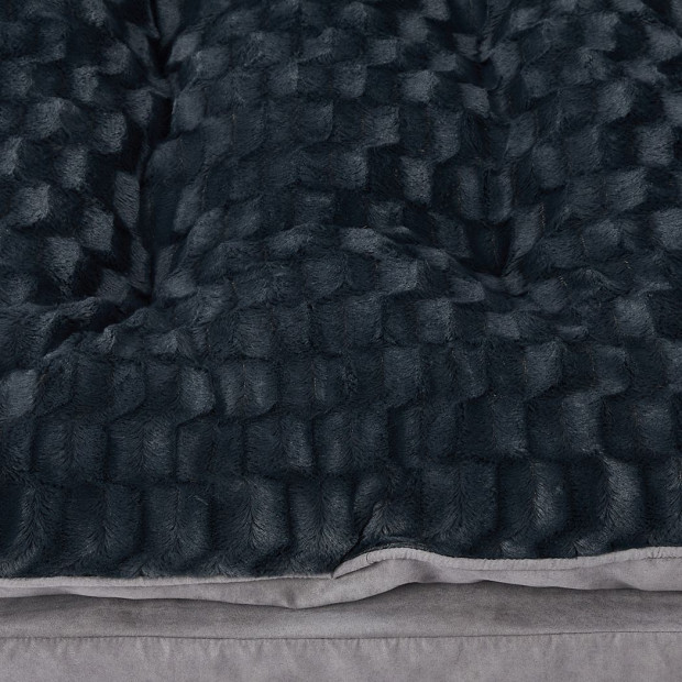 Dog Calming Bed Warm Comfy Sleeping Memory Foam Mattress Dark Grey XL Image 5