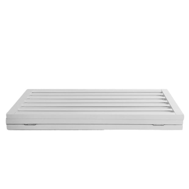 Wooden Pet Gate Dog Fence Retractable Barrier Door 3 Panel White Image 4