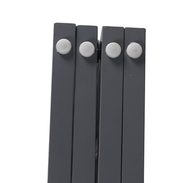 Wooden Pet Gate Dog Fence Retractable Barrier Door 4 Panel Grey Image 6