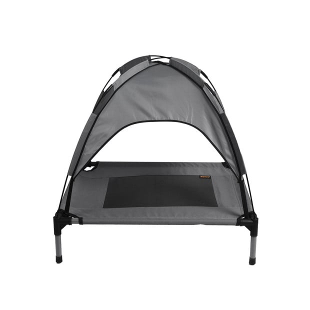 Pet Trampoline Bed Dog Cat Elevated Hammock w/ Canopy - Medium Image 2