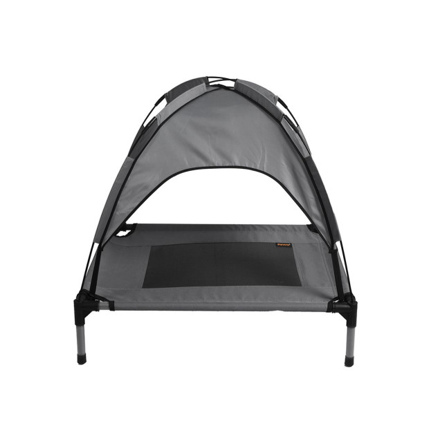 Pet Trampoline Bed Dog Cat Elevated Hammock With Canopy Raised Small Image 2