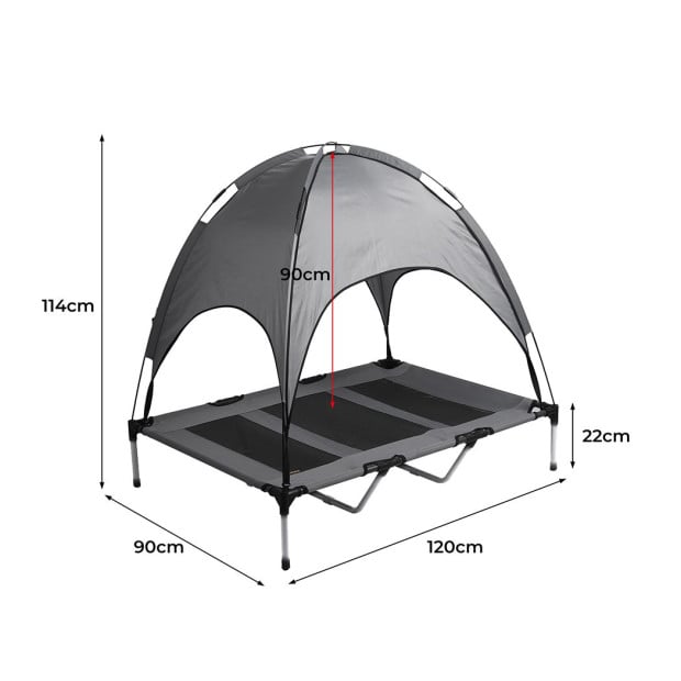 Pet Trampoline Bed Dog Cat Elevated Hammock Canopy Raised XL Image 3