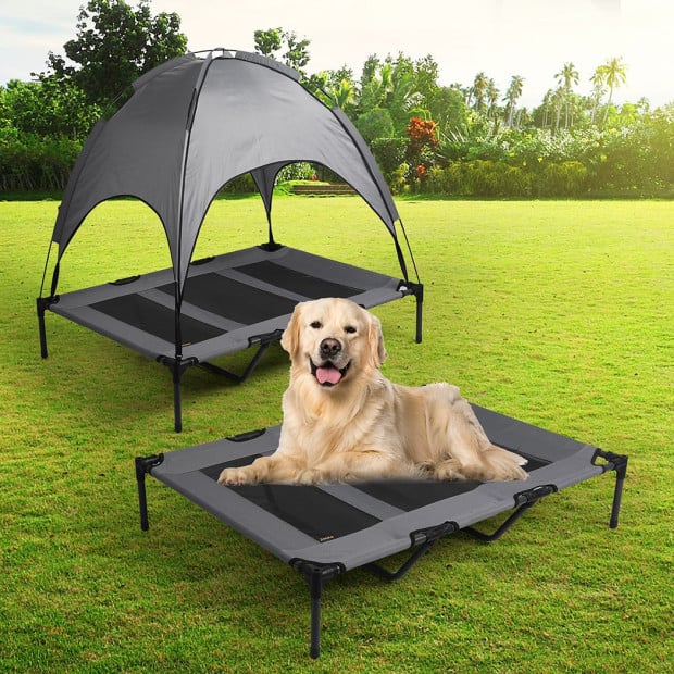 Pet Trampoline Bed Dog Cat Elevated Hammock Canopy Raised XL Image 8