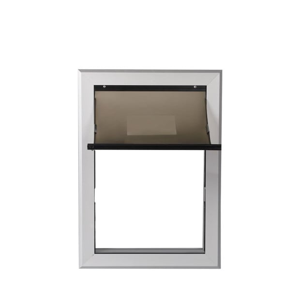 Aluminium Pet Access Door Dog Dual Flexi Flap Wooden Wall Small Image 2