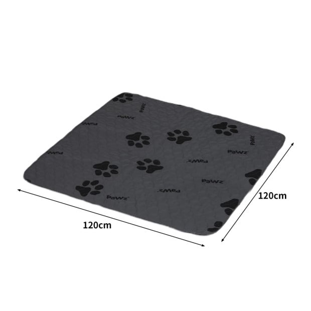 2x Washable Dog Puppy Training Pad Pee Reusable Cushion Jumbo Grey Image 3