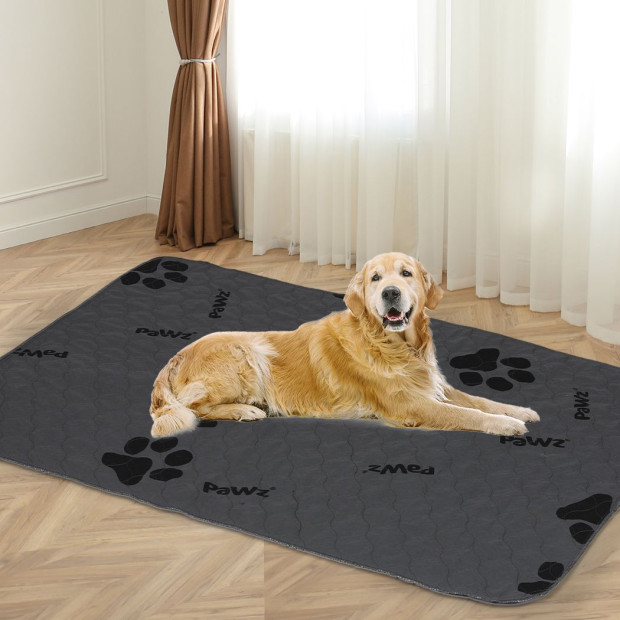 2x Washable Dog Puppy Training Pad Pee Reusable Cushion King Grey Image 7