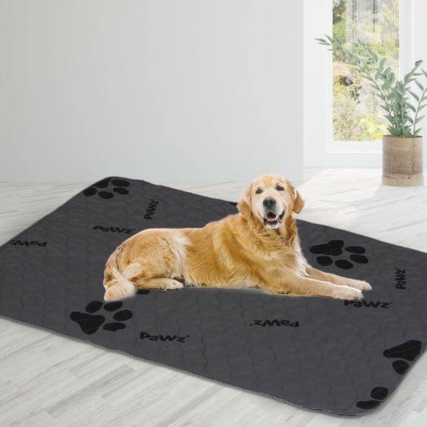 2x Washable Dog Puppy Training Pad Pee Reusable Cushion King Grey Image 8