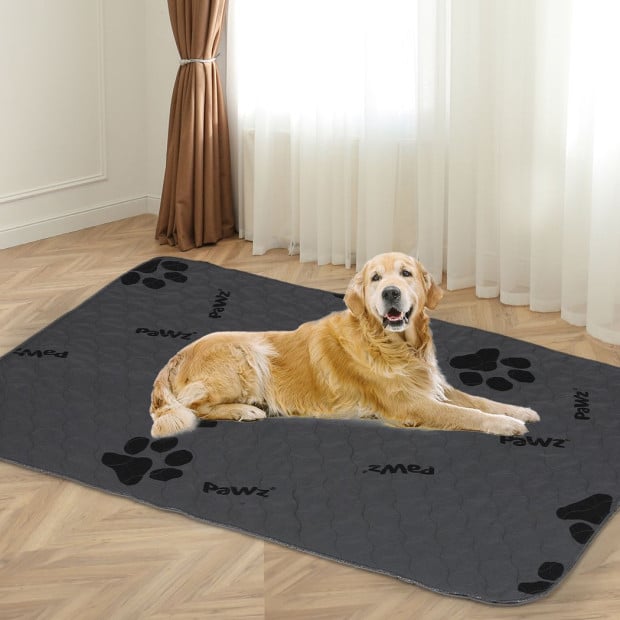 4x Washable Dog Puppy Training Pad Pee Reusable Cushion King Grey Image 7
