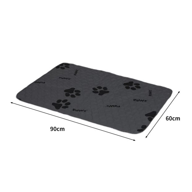 4x Washable Dog Puppy Training Pad Pee Reusable Cushion Grey Large Image 3