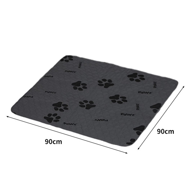 2x Washable Dog Puppy Training Pad Pee Puppy Reusable Cushion XXL Grey Image 3