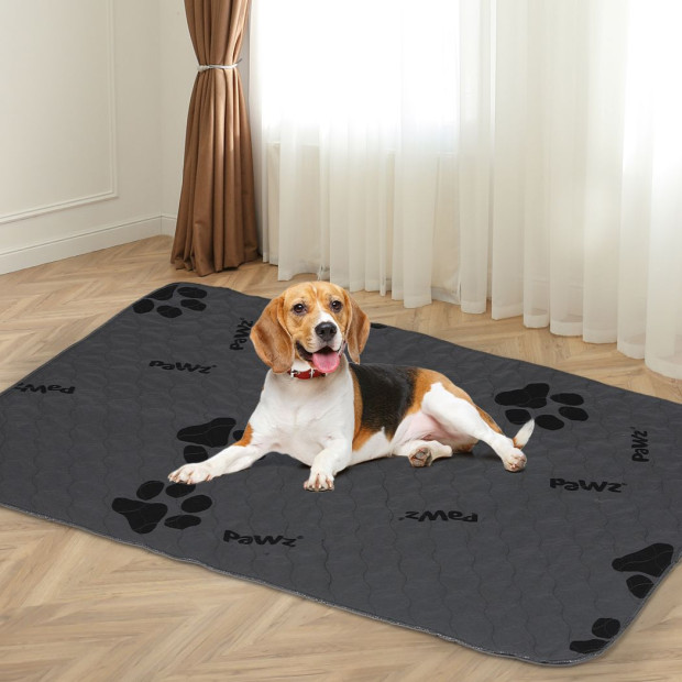 2x Washable Dog Puppy Training Pad Pee Puppy Reusable Cushion XXL Grey Image 7