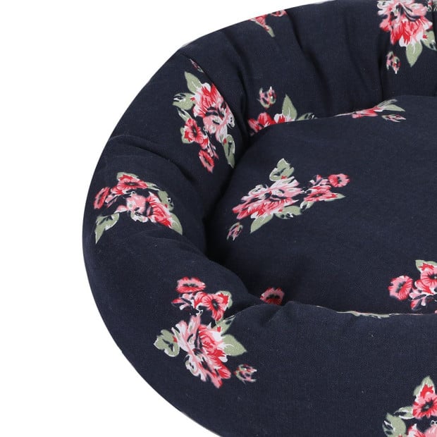 Dog Calming Bed Pet Cat Washable Portable Round Kennel Outdoor L Image 6