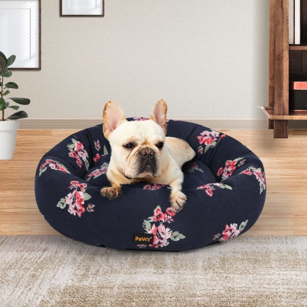 Dog Calming Bed Pet Cat Washable Round Kennel Summer Outdoor S Image 8