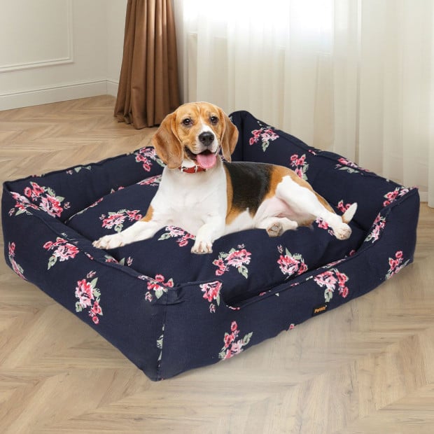 Dog Calming Bed Pet Washable Cover Double-Sided CushionNavy XL Image 8