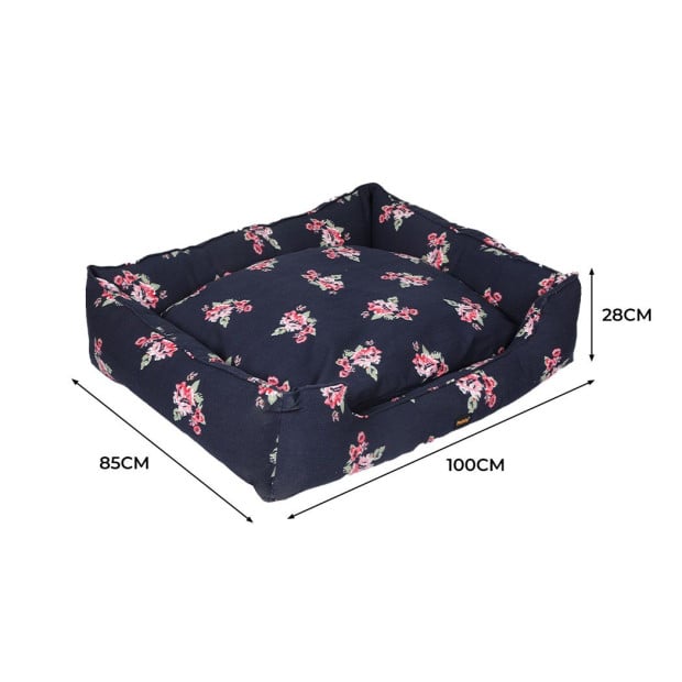Dog Calming Bed Pet Washable Cover Double-Sided Cushion Navy XXL Image 3