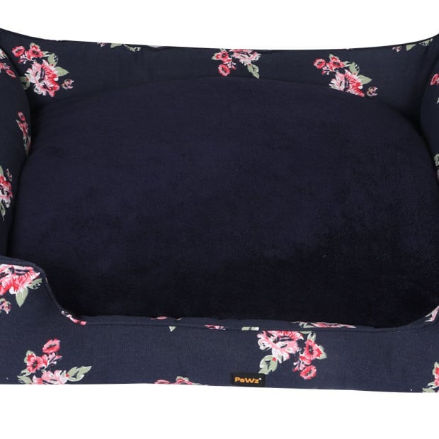 Dog Calming Bed Pet Washable Cover Double-Sided Cushion Navy XXL Image 4