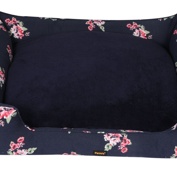 Dog Calming Bed Pet Cat Washable Cover Double-Sided Cushion Navy XXXL Image 4