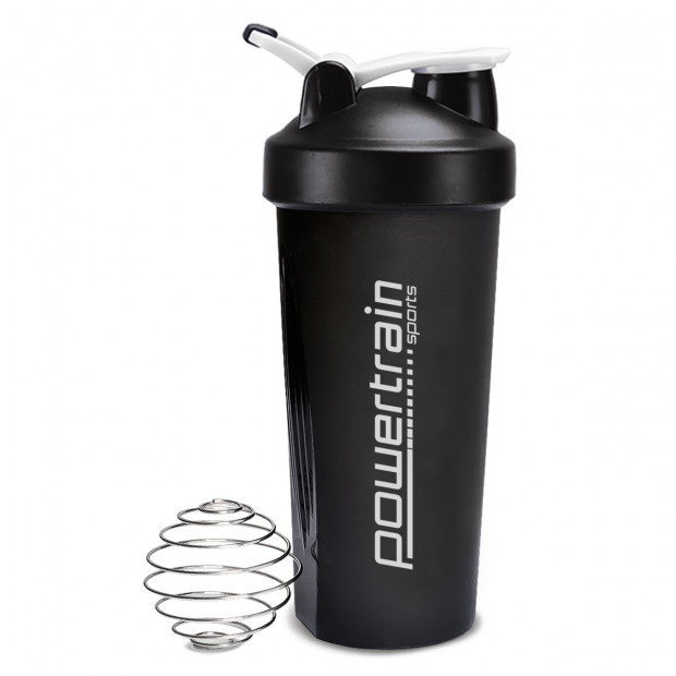 700ml Sports Drink and Protein Shaker Bottle Black