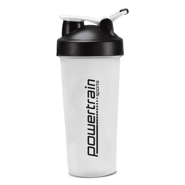 700ml Sports Drink and Protein Shaker Bottle White Image 3