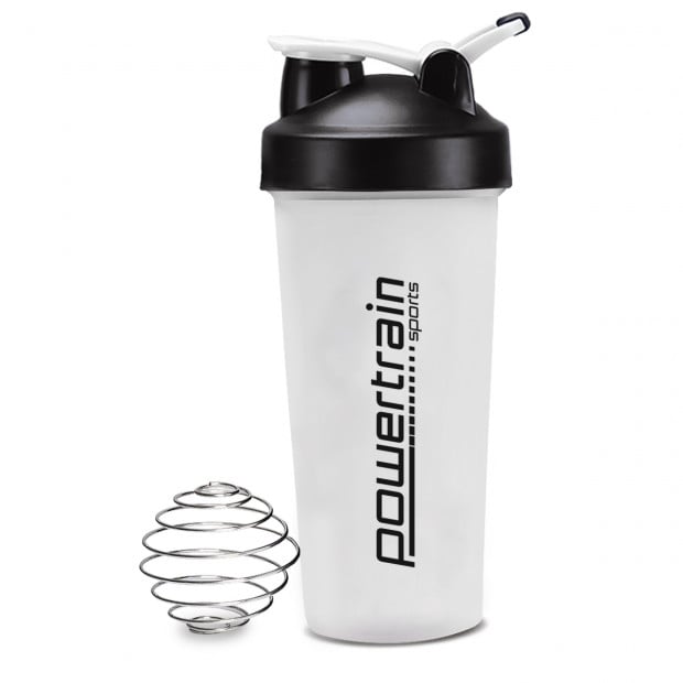 700ml Sports Drink and Protein Shaker Bottle White