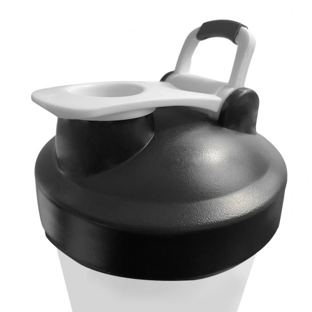 700ml Sports Drink and Protein Shaker Bottle White Image 4