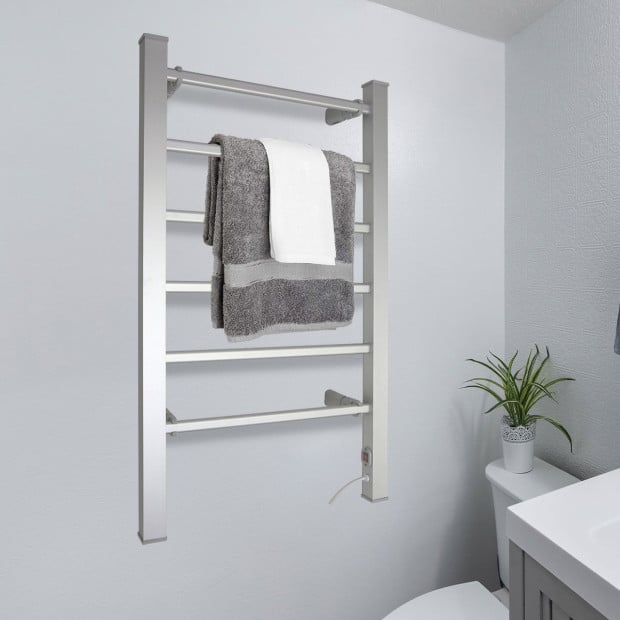 Pronti Heated Towel Rack Holder 100W - Silver Image 6