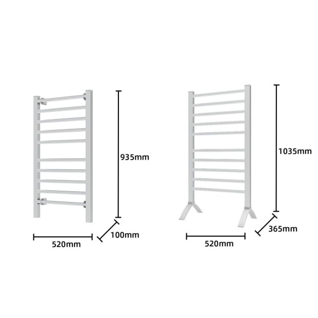 Pronti Heated Towel Rack Electric Towel Rails 160Watt with Timer Image 3