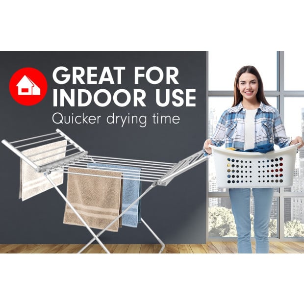 Heated Towel Clothes Rack Dryer Warmer Bathroom Airer Warmer 230W Image 6