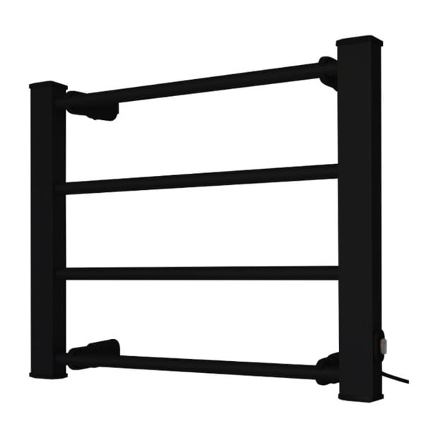 Pronti Heated Electric Towel Bathroom Rack 60W - Black Image 3