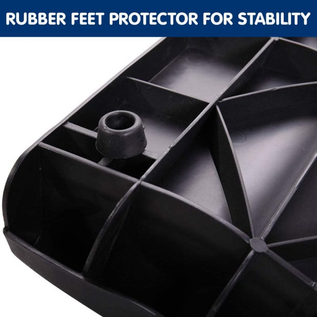 Furtastic Foldable Car Dog Ramp Vehicle Ladder Step Stairs - Black Image 10